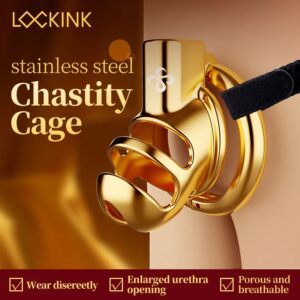 LOCKINK Sevanda Rhino Keuschheitskäfig aus Edelstahl